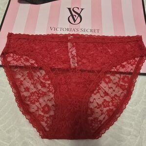 Victoria's Secret Red Lace Bikini Panty